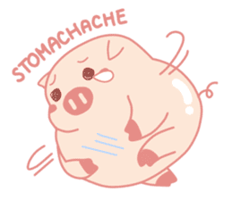 Vivid Emotions with Chubby Cute Pink Pig sticker #14957439