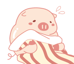 Vivid Emotions with Chubby Cute Pink Pig sticker #14957447