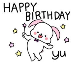 It is a sticker of Yu. sticker #14958109