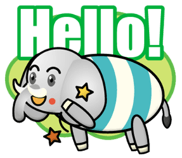 big elephant boy sticker #14958310