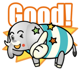 big elephant boy sticker #14958311