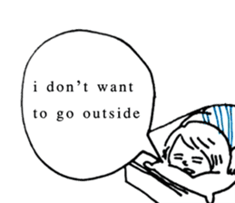 Cocoon girl (English version) sticker #14959182