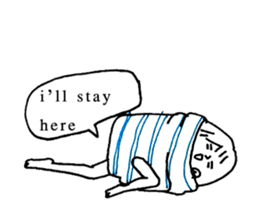 Cocoon girl (English version) sticker #14959184