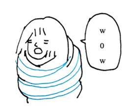 Cocoon girl (English version) sticker #14959195