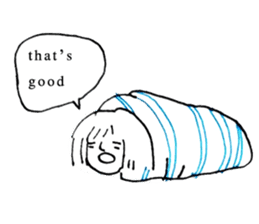 Cocoon girl (English version) sticker #14959196