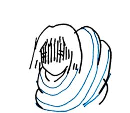 Cocoon girl (English version) sticker #14959199