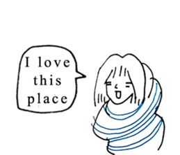 Cocoon girl (English version) sticker #14959201