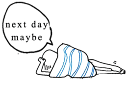 Cocoon girl (English version) sticker #14959203