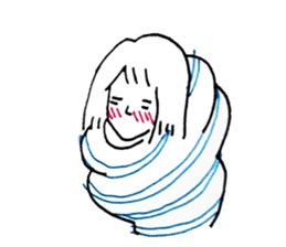 Cocoon girl (English version) sticker #14959205
