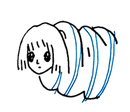 Cocoon girl (English version) sticker #14959206