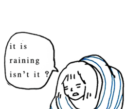 Cocoon girl (English version) sticker #14959207