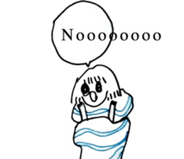 Cocoon girl (English version) sticker #14959209