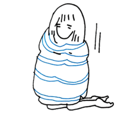 Cocoon girl (English version) sticker #14959210