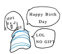 Cocoon girl (English version) sticker #14959213