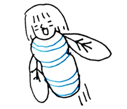 Cocoon girl (English version) sticker #14959218