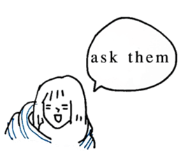 Cocoon girl (English version) sticker #14959220