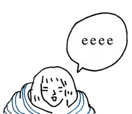 Cocoon girl (English version) sticker #14959221