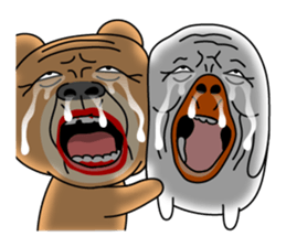 Old Bear And Bird sticker #14959241