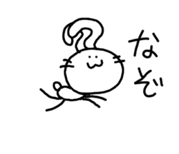 kawaii monster rabbit sticker #14959304