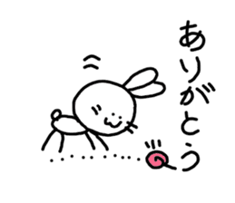 kawaii monster rabbit sticker #14959305