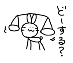 kawaii monster rabbit sticker #14959307