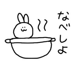 kawaii monster rabbit sticker #14959323