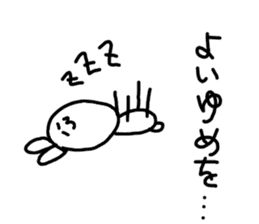 kawaii monster rabbit sticker #14959330