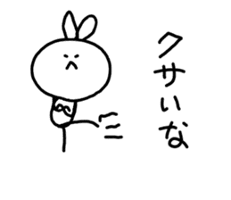 kawaii monster rabbit sticker #14959338