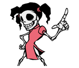 skeleton_kung fu_2 sticker #14959478