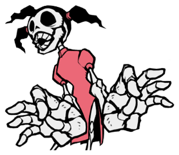 skeleton_kung fu_2 sticker #14959480