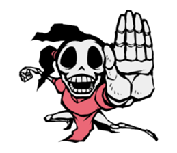 skeleton_kung fu_2 sticker #14959482