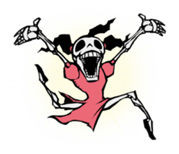 skeleton_kung fu_2 sticker #14959485