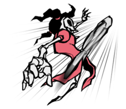 skeleton_kung fu_2 sticker #14959487