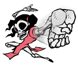 skeleton_kung fu_2 sticker #14959492