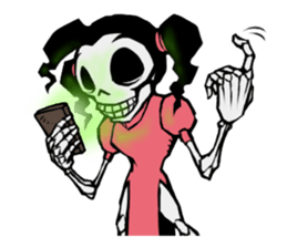 skeleton_kung fu_2 sticker #14959507