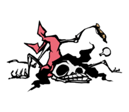 skeleton_kung fu_2 sticker #14959517