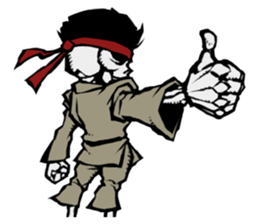 skeleton_karate_2 sticker #14959719