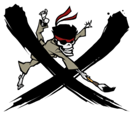 skeleton_karate_2 sticker #14959725