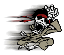 skeleton_karate_2 sticker #14959730