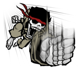 skeleton_karate_2 sticker #14959733