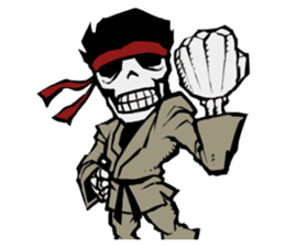 skeleton_karate_2 sticker #14959734