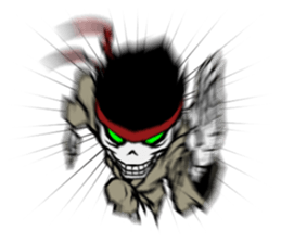 skeleton_karate_2 sticker #14959739