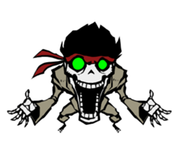 skeleton_karate_2 sticker #14959740