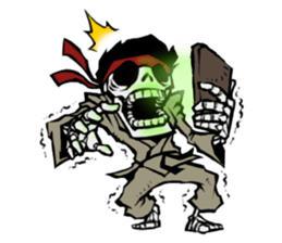 skeleton_karate_2 sticker #14959743