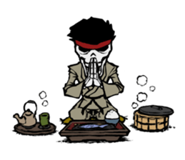 skeleton_karate_2 sticker #14959750