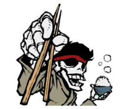 skeleton_karate_2 sticker #14959751