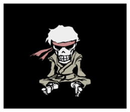 skeleton_karate_2 sticker #14959756