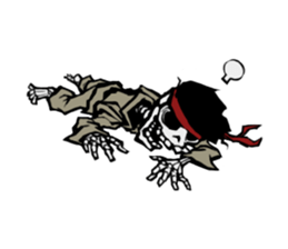 skeleton_karate_2 sticker #14959757