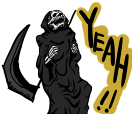 Death grimreaper Sticker sticker #14960368