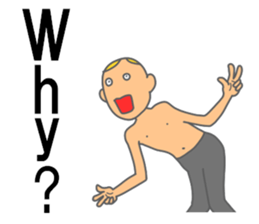 Fun but creepy Man's edition 1 sticker #14960529